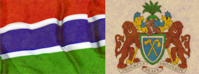 Flag and Emblem Gambia